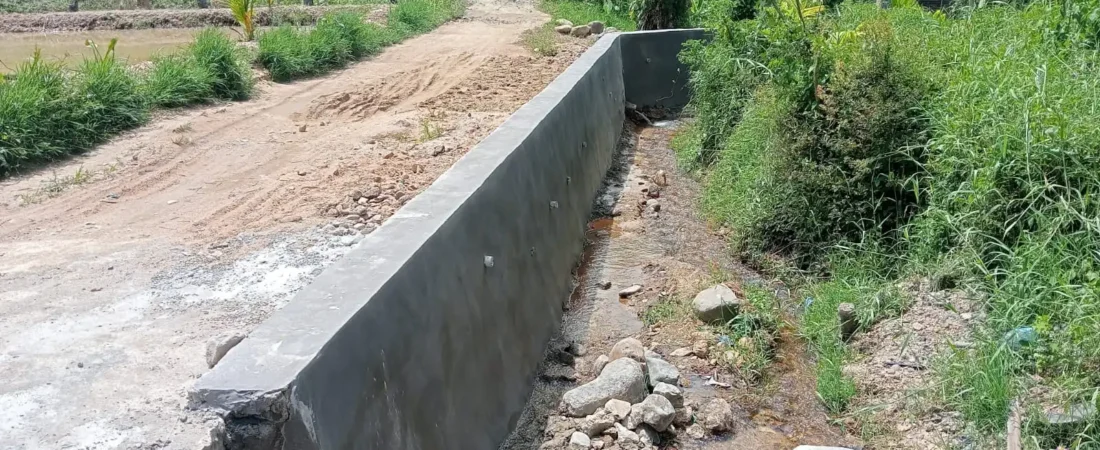 Pembangunan Parit Beton Desa Sigulang Terus Berjalan, Tingkatkan Sistem Drainase